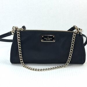 Kate Spade Wilson Road Jane Black Nylon Gold Chain Crossbody Bag